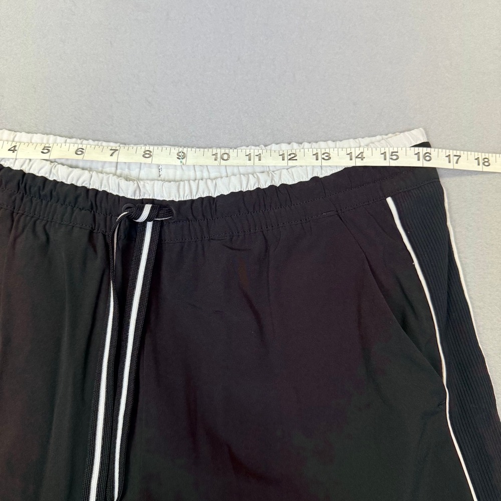 Athleta Brooklyn Jogger  Wmns 12 Black White Stripe Travel Athleisure Gorpcore - Picture 5 of 8